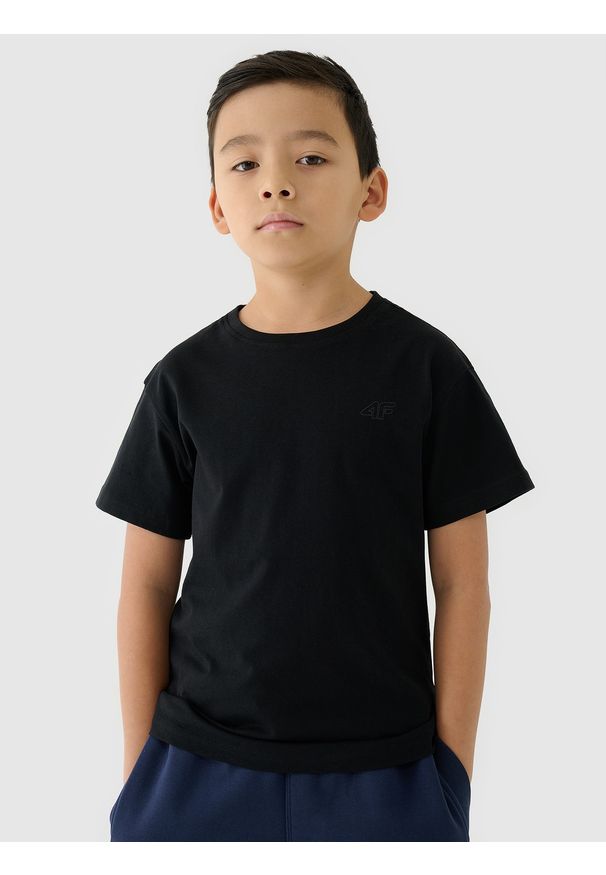 4f - 4F T-shirt gładki (2-pack) dziecięcy - multikolor 134/140 (8-10 lat). Okazja: na co dzień. Kolor: wielokolorowy. Materiał: dzianina, bawełna, jersey. Długość rękawa: krótki rękaw. Długość: krótkie. Wzór: gładki. Sezon: lato. Styl: klasyczny, sportowy, casual