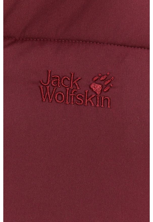 Jack Wolfskin - Kurtka. Kolor: czerwony. Materiał: włókno, materiał, syntetyk