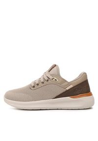 skechers - Skechers Sneakersy Lasiter 210406/TPE Brązowy. Kolor: brązowy. Materiał: materiał #6