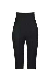 ALEXANDRE VAUTHIER - Czarne spodnie z wysokim stanem. Stan: podwyższony. Kolor: czarny. Materiał: wełna