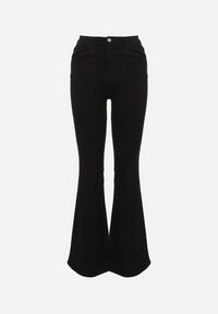 Born2be - Czarne Jeansy Dzwony z Regularnym Stanem Sarkke. Okazja: na co dzień, na spacer. Kolor: czarny. Styl: klasyczny, casual, elegancki #7