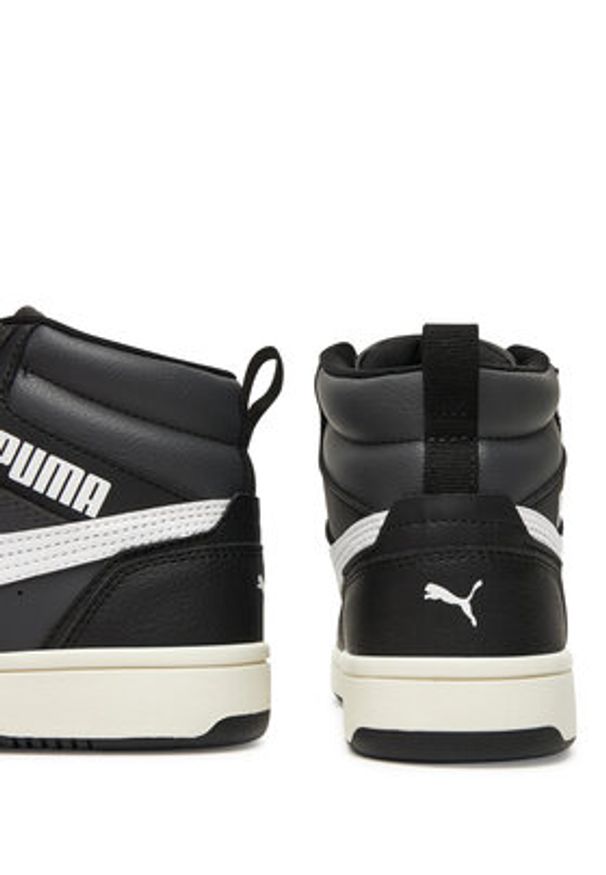 Puma Sneakersy Rebound V6 Mid Jr 393831 29 Czarny. Kolor: czarny. Materiał: skóra