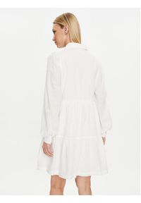 YAS Sukienka koszulowa Tia 26032815 Biały Regular Fit. Kolor: biały. Materiał: bawełna. Typ sukienki: koszulowe #5