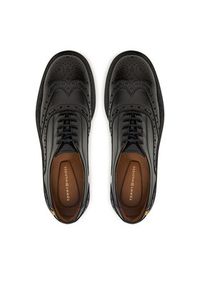 TOMMY HILFIGER - Tommy Hilfiger Oxfordy Brogue FW0FW08818 Czarny. Kolor: czarny. Materiał: skóra #5