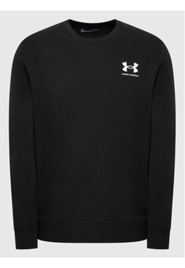 Under Armour Bluza Ua Rival Terry 1370404 Czarny Relaxed Fit. Kolor: czarny. Materiał: bawełna