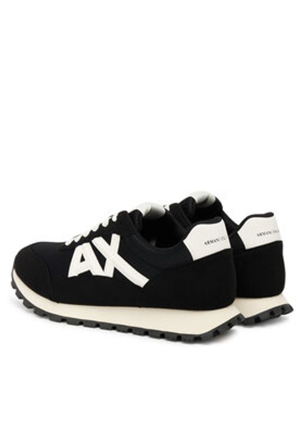 Armani Exchange Sneakersy XM001960 AF19388 MC024 Czarny. Kolor: czarny. Materiał: materiał