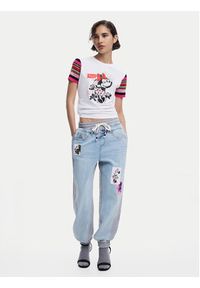 Desigual Jeansy Mnnie 25SWDD72 Niebieski Loose Fit. Kolor: niebieski #3