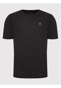 Marc O'Polo T-Shirt B21 2012 51054 Czarny Regular Fit. Typ kołnierza: polo. Kolor: czarny. Materiał: bawełna #4