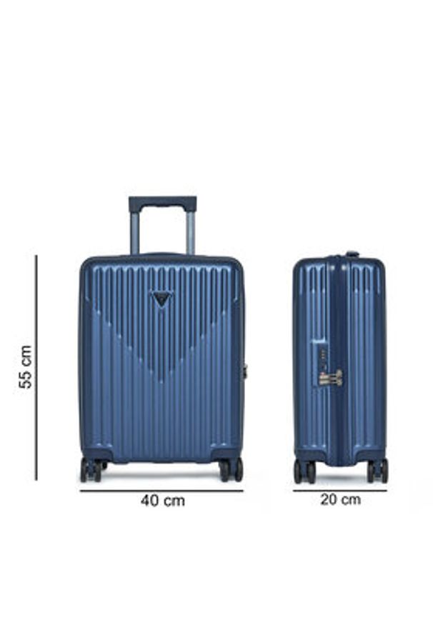 Guess Walizka kabinowa TMOLPC P4401 Granatowy. Kolor: niebieski