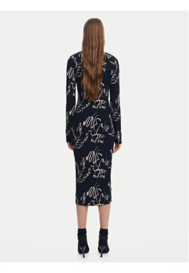 Desigual Sukienka codzienna 25SWVK05 Czarny Slim Fit. Okazja: na co dzień. Kolor: czarny. Materiał: syntetyk. Typ sukienki: proste. Styl: casual
