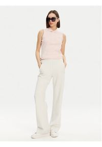 Lacoste Polo PF5445 Różowy Slim Fit. Typ kołnierza: polo. Kolor: różowy. Materiał: bawełna
