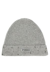 Pinko - Czapka PINKO. Kolor: szary #1