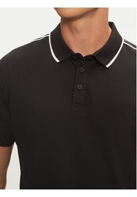 Guess Polo M4YP40 KARS0 Czarny Regular Fit. Typ kołnierza: polo. Kolor: czarny. Materiał: bawełna, syntetyk