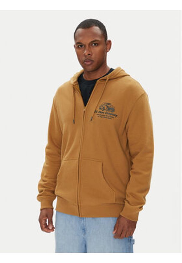DC Shoes Bluza ADYSF03147 Brązowy Regular Fit. Kolor: brązowy. Materiał: bawełna