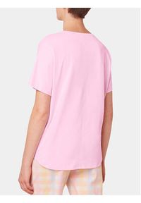 Triumph Koszulka piżamowa Mix & Match 10218281 Różowy Relaxed Fit. Kolor: różowy. Materiał: bawełna