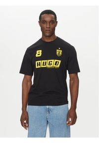 Hugo - HUGO T-Shirt Nebulop 50541252 Czarny Regular Fit. Kolor: czarny. Materiał: bawełna #1