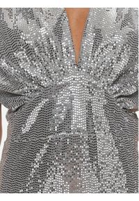 Rinascimento Sukienka koktajlowa CFC0116365003 Srebrny Regular Fit. Kolor: srebrny. Materiał: syntetyk. Styl: wizytowy #4