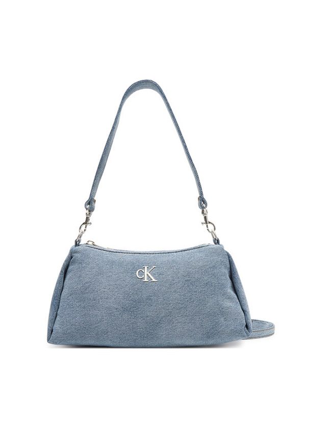 Calvin Klein Torebka Denim Layla Shoulder Bag Sm LV04F3222G Niebieski. Kolor: niebieski