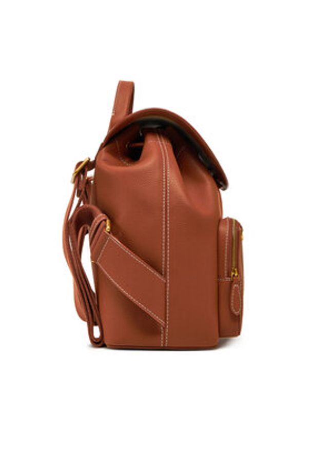 Pinko - PINKO Plecak Carrie Backpack PE 25 PLTT 104351 A1LF Brązowy. Kolor: brązowy. Materiał: skóra
