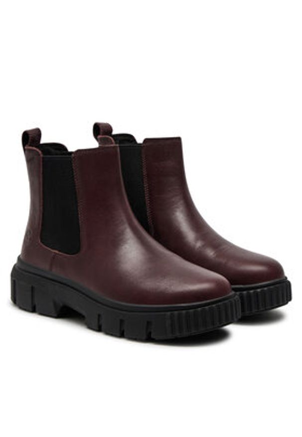 Timberland Sztyblety TB0A2QHQC601 Bordowy. Kolor: czerwony. Materiał: skóra