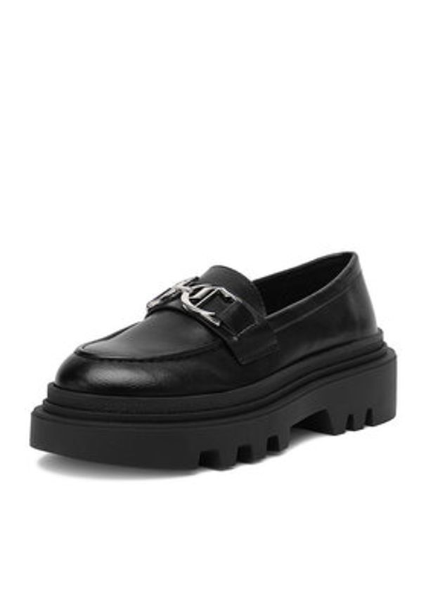 Juicy Couture Loafersy CEO-HY63020S-6 Czarny. Kolor: czarny. Materiał: syntetyk, materiał