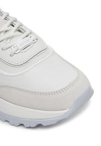 Calvin Klein Sneakersy Runner Lace Up Mesh Mix HW0HW02487 Biały. Kolor: biały. Materiał: skóra