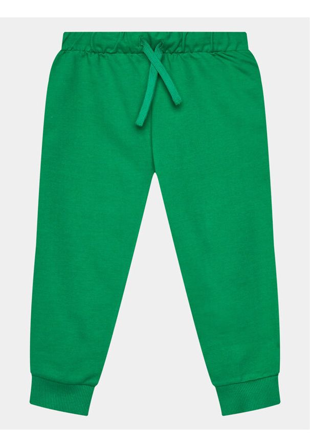 United Colors of Benetton - United Colors Of Benetton Spodnie dresowe 3BC1GF01P Zielony Regular Fit. Kolor: zielony. Materiał: bawełna