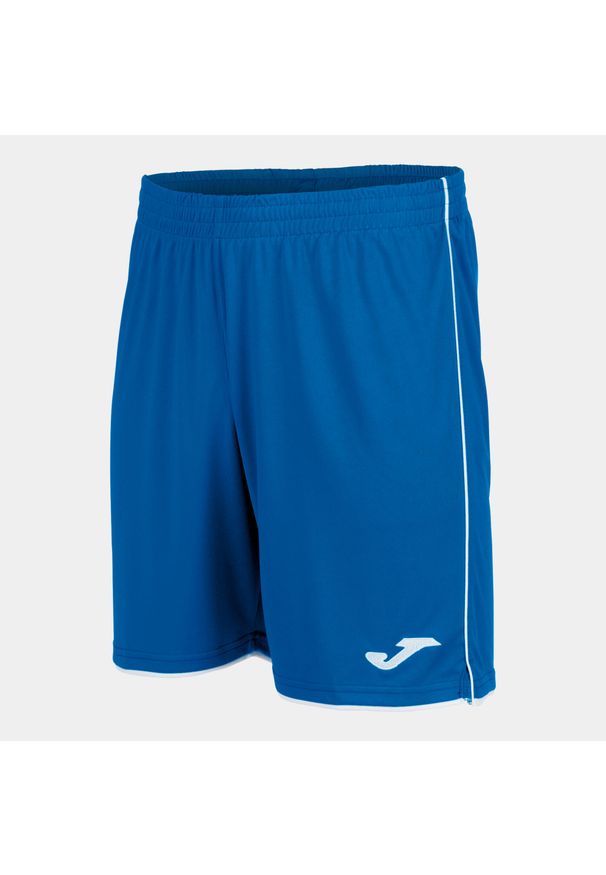 Spodenki do piłki nożnej męskie Joma Liga. Kolor: niebieski, biały, wielokolorowy. Materiał: poliester. Sport: piłka nożna