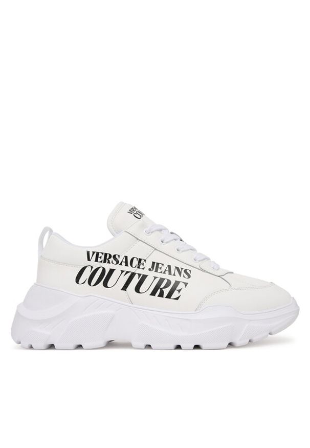 Versace Jeans Couture Sneakersy 80YA3SC1 Biały. Kolor: biały. Materiał: skóra