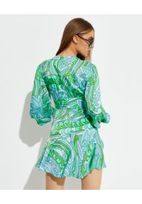 ALICE MCCALL - Sukienka mini Mexicola. Kolor: zielony. Materiał: wiskoza. Wzór: kwiaty, nadruk. Typ sukienki: rozkloszowane. Długość: mini #2