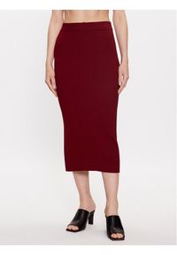 Max Mara Leisure Spódnica midi Orosei 2333060134 Bordowy Regular Fit. Kolor: czerwony. Materiał: wiskoza #1