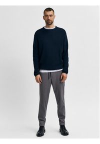 Selected Homme Sweter 16079776 Granatowy Regular Fit. Kolor: niebieski. Materiał: bawełna #2