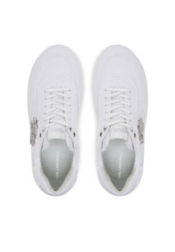 Karl Lagerfeld - KARL LAGERFELD Sneakersy KL63523 Biały. Kolor: biały. Materiał: materiał