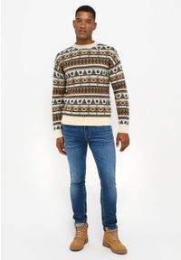 Mustang - MUSTANG EMIL C NORWAY MĘSKI SWETER PASKI CARBON 1014438 4135. Wzór: paski #2