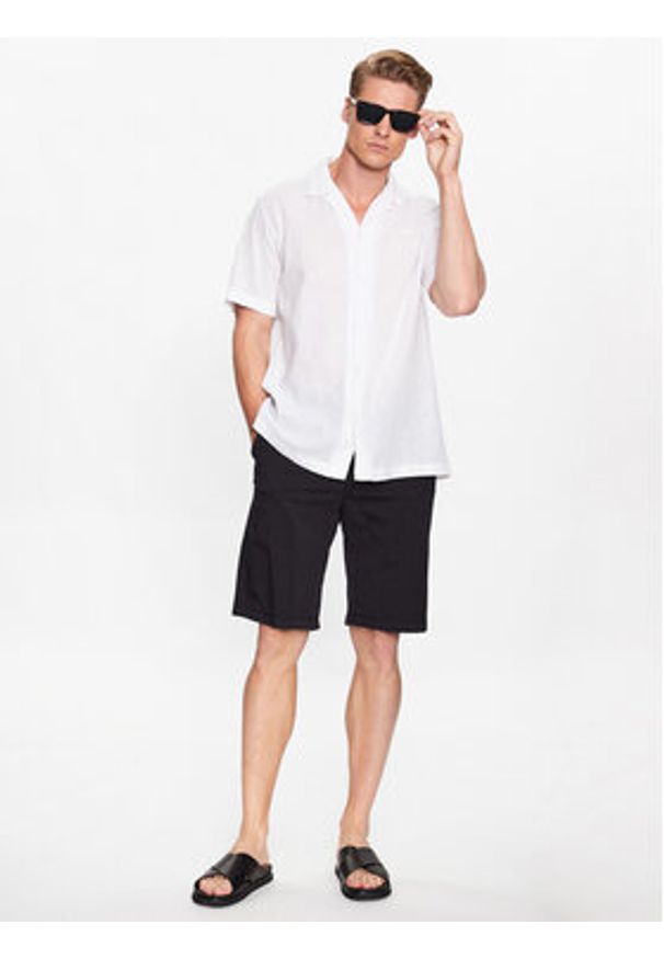 Pepe Jeans Koszula Lastingham PM307759 Biały Regular Fit. Kolor: biały. Materiał: bawełna