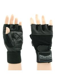 EVOLUTION PROFESSIONAL EQUIPMENT - Rękawice fitness Evolution Professional Equipment ze skóry naturalnej Standard. Kolor: czarny. Materiał: skóra. Sport: fitness #1