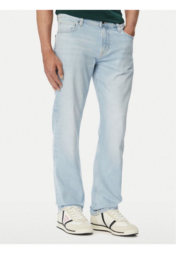 Guess Jeansy Angels M6YAN2 D1484 Niebieski jasny Slim Fit. Kolor: niebieski