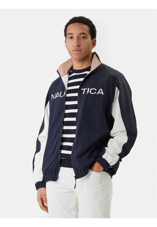 Nautica Kurtka przejściowa Cameron Fz NCC04495 Granatowy Regular Fit. Kolor: niebieski. Materiał: syntetyk