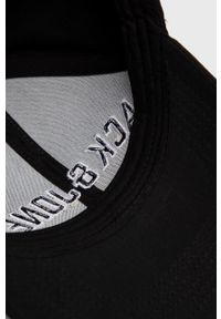 Jack & Jones czapka bawełniana kolor czarny z aplikacją. Kolor: czarny. Materiał: bawełna. Wzór: aplikacja