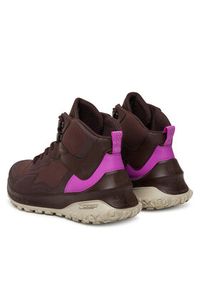 ecco - ECCO Sneakersy W Tex Mid Wp 82432361411 Brązowy. Kolor: brązowy. Materiał: materiał #3