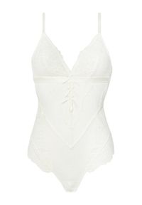 Hunkemöller Body Posie 301853 Biały. Kolor: biały. Materiał: syntetyk