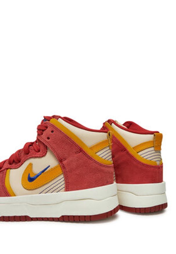 Nike Sneakersy Dunk High Up DH3718 600 Pomarańczowy. Kolor: pomarańczowy. Materiał: skóra, zamsz