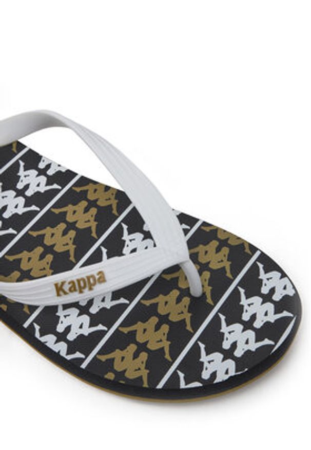 Kappa Japonki 371D2UW White - Black - Green Military Kolorowy. Materiał: materiał. Wzór: kolorowy