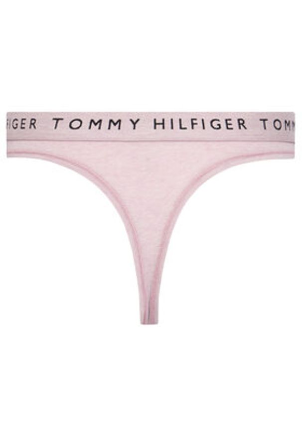 TOMMY HILFIGER - Tommy Hilfiger Stringi UW0UW06039 Różowy. Kolor: różowy. Materiał: bawełna