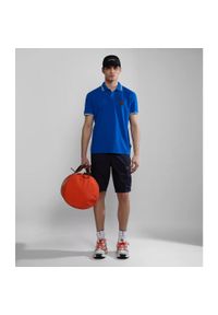 Szorty bermudzkie Napapijri Noto 2.0. Kolor: niebieski. Materiał: bawełna. Długość: krótkie. Wzór: haft. Sezon: lato #2