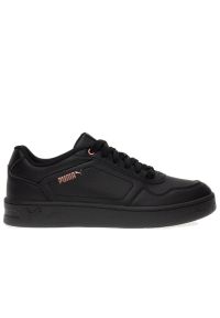 Buty Puma Court Classy 39502102 - czarne. Okazja: na co dzień. Kolor: czarny. Materiał: guma, syntetyk, skóra. Szerokość cholewki: normalna