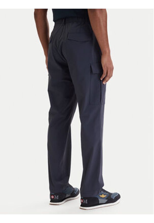 Aeronautica Militare Spodnie cargo 261PA1709UCT04291 Granatowy Comfort Fit. Kolor: niebieski. Materiał: syntetyk