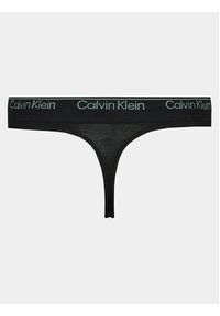 Calvin Klein Underwear Stringi Thong 000QF7095E Czarny. Kolor: czarny. Materiał: wiskoza #4