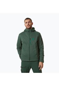 Kurtka zimowa męska Helly Hansen Odin Stretch Hooded Insulator. Kolor: zielony. Sezon: zima. Sport: turystyka piesza #1