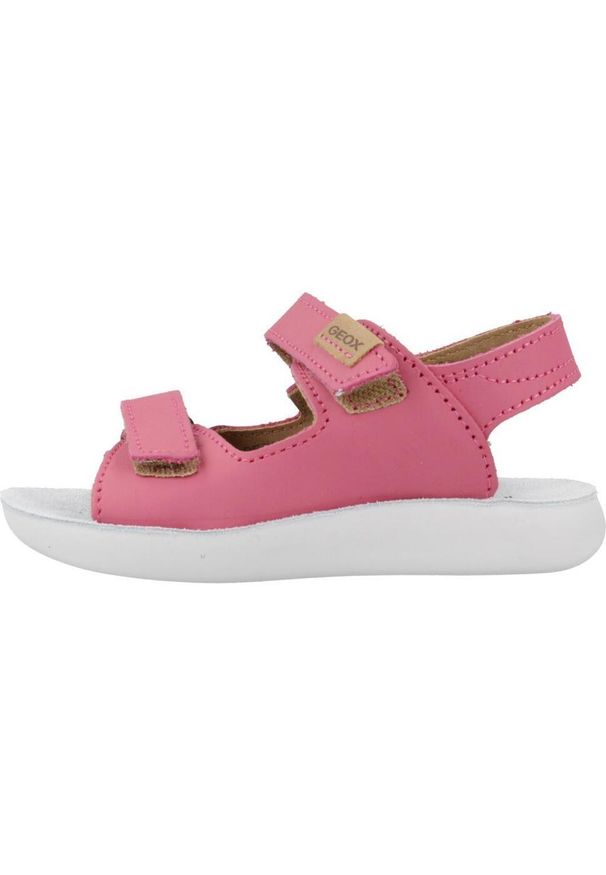 Geox - Sandały GEOX B SANDAL LIGHTFLOPPY Rose. Kolor: różowy. Materiał: tkanina, skóra. Sezon: lato
